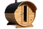 Preview: Saunafass 210 cm Länge mit Vordach von außen