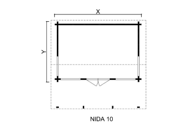 Gartenhaus, Ferienhaus, Wochenendhaus "Nida 10"